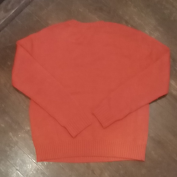 H & M Holiday sweater in bright red with green/white/black sequins. Size XS. - Picture 3 of 4